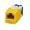 PANDUIT CATEGORY 6A, UTP, RJ45, 10 GB-S, 8-POSITION, 8-WIRE UNIVERSAL MODULE, AVAILABLE IN YELLOW